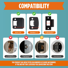 Purrboss Door Leash pinch-free design protects paws and fingers.