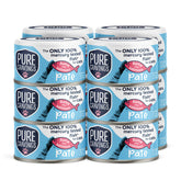 Pure Cravings tuna-salmon-pate-can delivers premium protein for cats' daily meals.