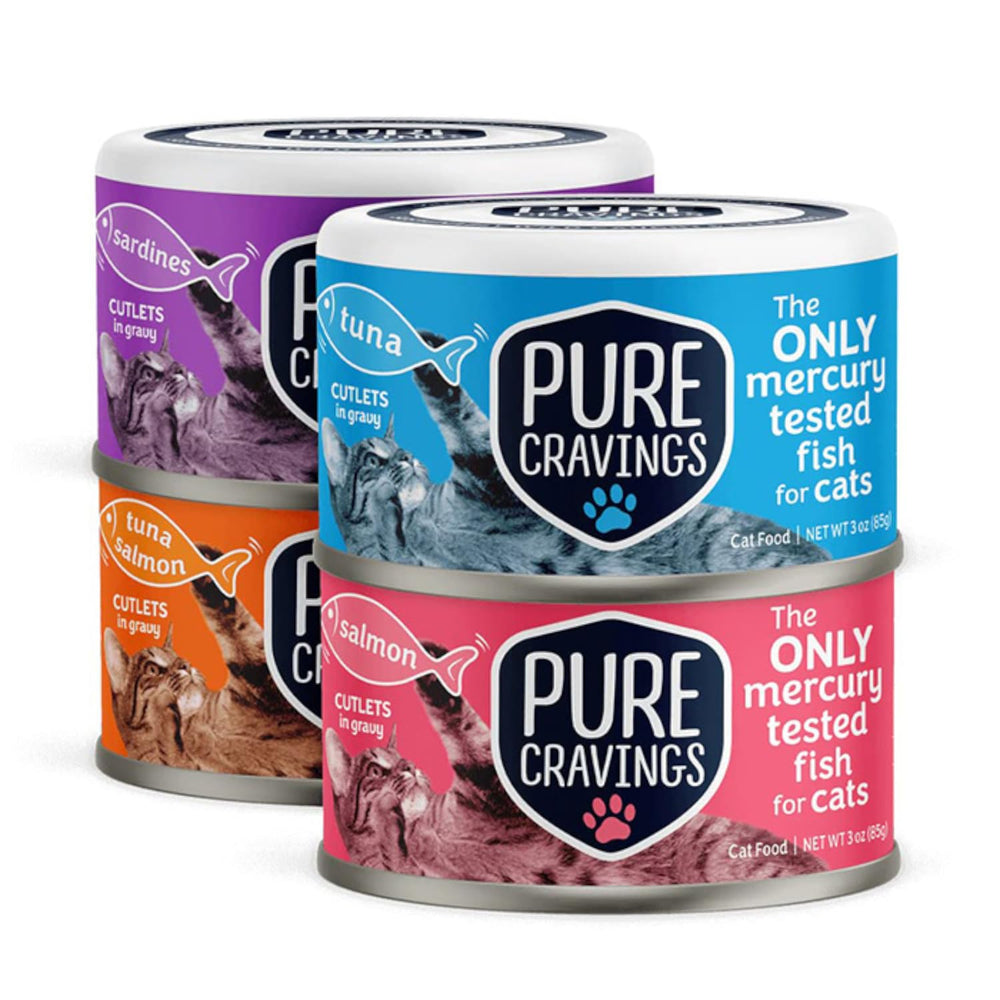 Pure Cravings tuna variety cat food can with gravy enticing picky eaters