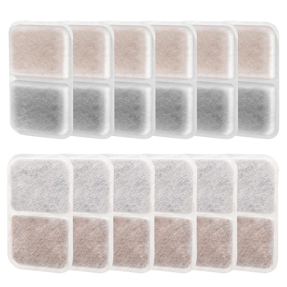 Pure Realm airsift filters close-up showing dual-action pads for odor control.