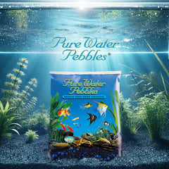 Pure Water Pebbles Midnight Glo add dark elegance to terrariums.