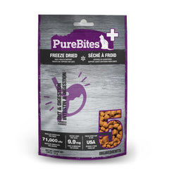 PureBites+ cat treats 31g ingredients reveal five natural components for limited-ingredient appeal.