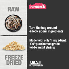 PureBites made-in-usa packaging conveys fresh, USA-sourced treats for pet parents.