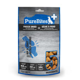 PureBites+ hip joint freeze-dried treats packaging highlights USA-made quality for daily use.