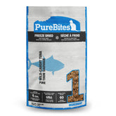 PureBites tuna-freeze-dried-bag-front shows one-ingredient formula for easy feeding