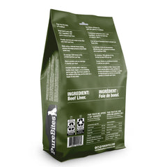 PureBites USA-sourced beef liver closeup highlighting domestic production quality