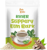 PureRootss Slippery Elm Bark Powder bottle ready for daily blending in drinks