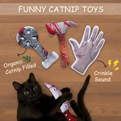 PURETOY crinkle-sound catnip toy adds realistic ambiance for active indoor and curious cats.