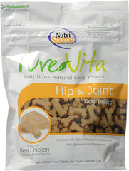 PureVita hip and joint dog treats packaging shows three-pack convenience for daily snacking