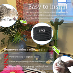 PurifyLogix cat litter filter pack back view showing contents.