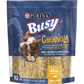 Purina Busy Chewnola externa avena-arroz, textura masticable para perros activos