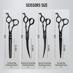 Purple Dragon straight scissors 7in for clean lines and precise trimming.