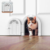 Meow Manor door frame assembly by Purrfect Portal enables quick, secure interior door installation.