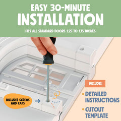 Meow Manor no-flap design by Purrfect Portal promotes paw safety and effortless access.