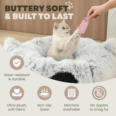 Purrpuff cat donut tunnel soft entrance invites hunting and exploration indoors.
