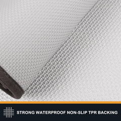 PURRUGS dirt trapping door mat non-slip back keeps rug in place.