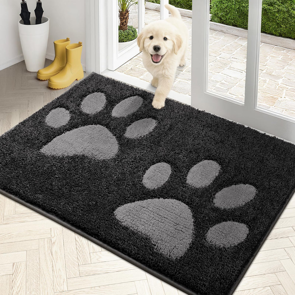 PURRUGS front-door dirt-trapping door mat 32x47 captures mud and protects entry floors.
