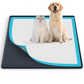 PUWANJILI pee pad tray holder setup secures 24x24 pads for training.