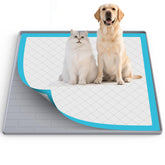 PUWANJILI pee pad tray holder dogs 24x24 setup shows secure pad fit during training