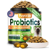 Puyrzoe Cat Probiotics Chews bottle for easy daily supplement use