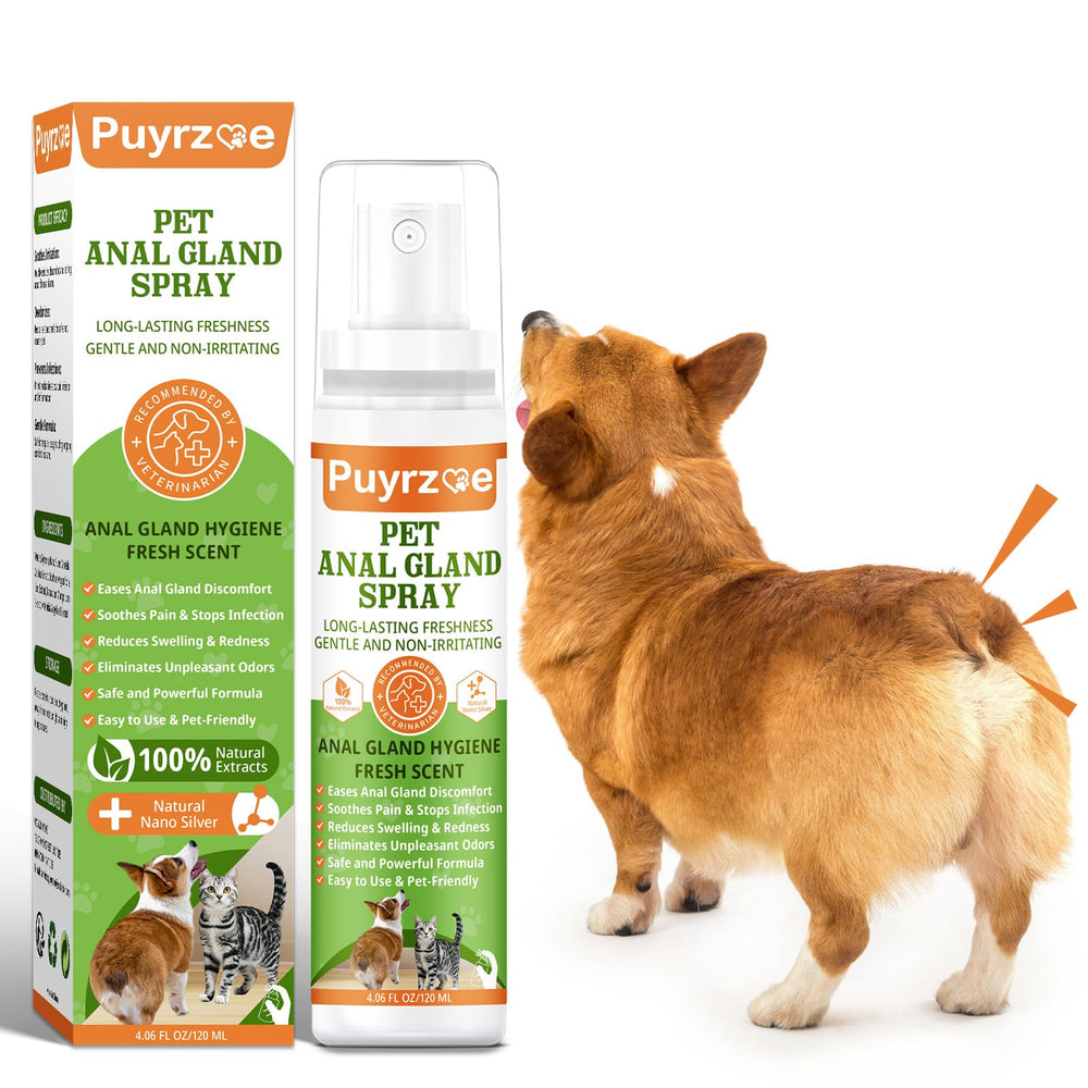 Puyrzoe dog anal gland spray bottle focuses on quick relief and odor control.