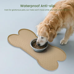 PWTAA dog food mat dishwasher safe for quick cleaning after meals