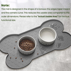 PWTAA dog food mat dishwasher safe for quick cleanup.