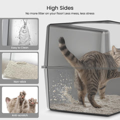 PWTAA pedal filter and litter mat help capture litter on paws, reducing mess