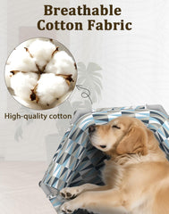 Pyowmgd orthopedic dog bed elevated-metal-frame displays sturdy construction.