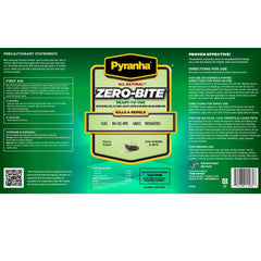 Pyranha Zero-Bite spray on horse coat to deter insects.