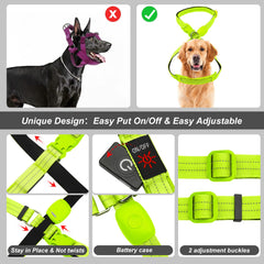 PZRLit light up dog vest recharge port demonstrates USB charging convenience.