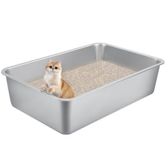 Qaestfy extra-large litter box top view highlights generous space for multi-cat households.
