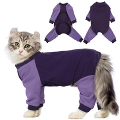 QBLEEV cat pajamas with soft elastic fabric for comfortable daily wear.