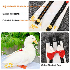 QBLEEV elastic-buckle design provides secure fit around the duck's tail.