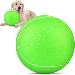 QDAN giant tennis ball for dogs ready for outdoor fetch and play.
