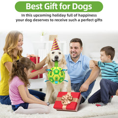 QDAN tug toy with ball design in green-yellow for interactive games.