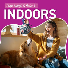 QDAN puppy toy with paw designs supports confident chase and play.