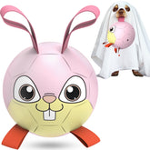 QDAN Rabbit Soccer Ball with Straps for interactive fetch play