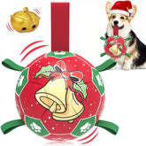 QDAN bolas para perros con correa, ideal para juego navideño en casa