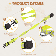 QDYU breakaway buckle cat collar features quick-release for safety.