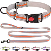 QDYU Martingale collar with padded-neoprene close-up showing walk-time comfort.