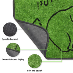 Qeils puppy pads non-slip-back keep pads secure on slick floors.