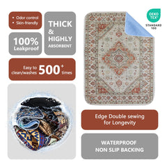 Qeils pee pad absorption layer captures moisture and protects floors.