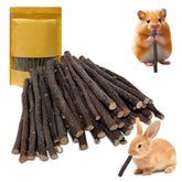 QHZHANG Bâtons-pomme pour petits animaux: favorise le masticage naturel et la santé dentaire.