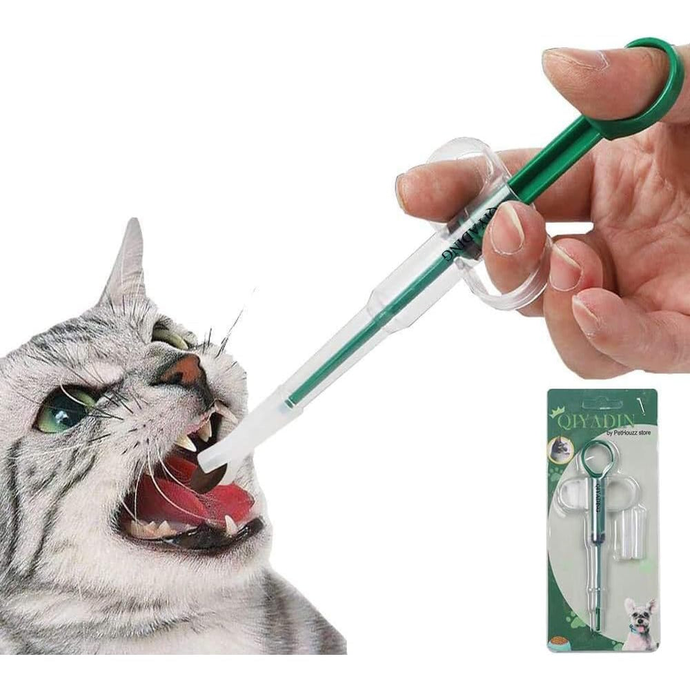 QIYADIN cat-pill-shooter with dual soft tips for precise pill delivery