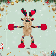 Qiiiiian Squeaker-Crinkle Dog Toy offers audible cues for engaging, curious play sessions.