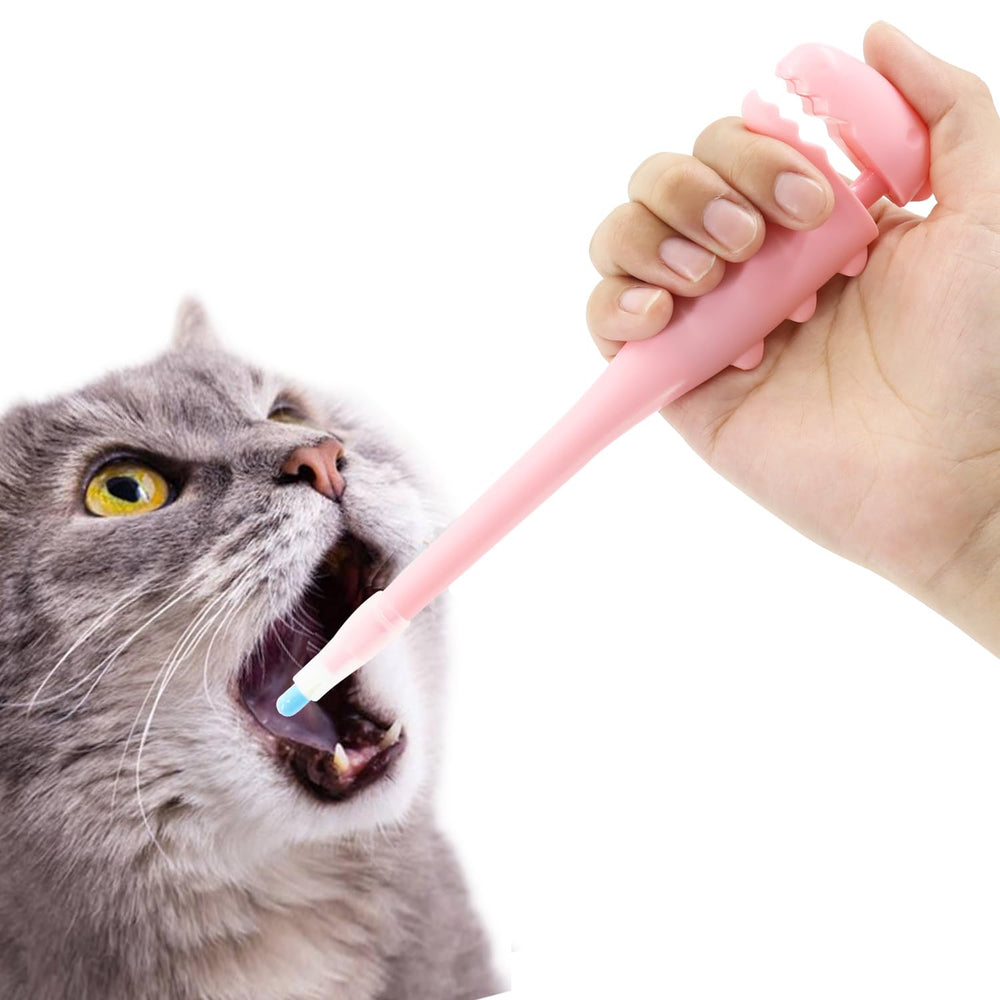 QIYADIN pet pill shooter pink for easy pill administration at home.