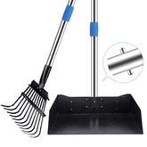 QiMH upgraded dog pooper scooper with extra large tray for quick cleanup