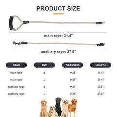 QINKOUDIH 3 Way Dog Leash 360° swivel reduces tangling during walks