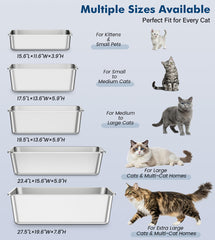 Qiuma cat litter box odor-control closeup emphasizes easier upkeep and freshness